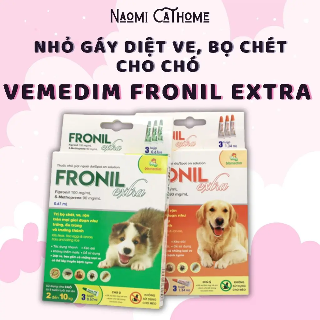 Nhỏ Gáy Fronil Extra Cho Chó Từ 2-10kg Và Từ 10-20kg