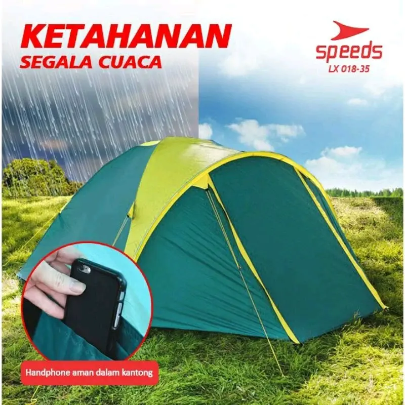 TENDA CAMPING SPEEDS LX018-35  240cm x 210cm x 135cm 6