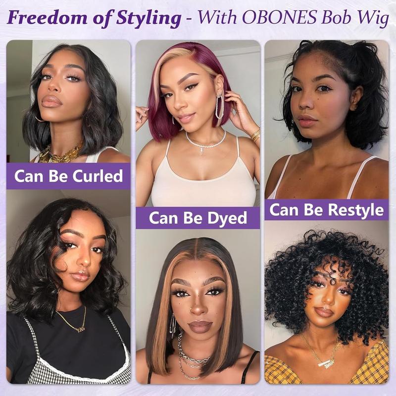 Local shipping-13x4 Bob Straight Human Hair Wig Lace Front Wig 100% Human Hair Pre Plucked with Baby Hair 180% Density Wigs for Black Women Natural Color (natural bob wig human hair, 8 Inch) 5