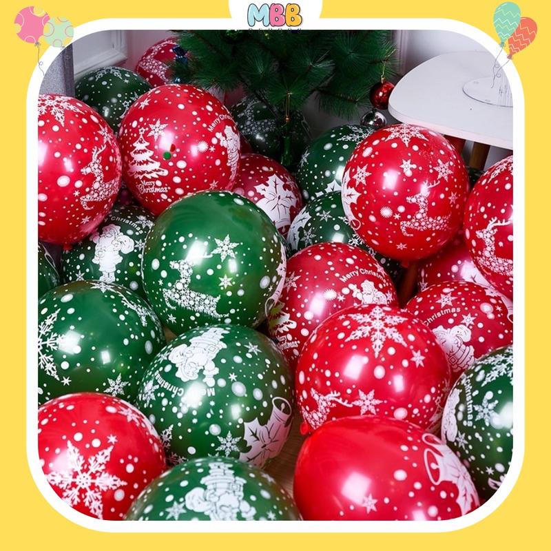 Bong Bóng Bay NOEL Bằng Cao Su Siêu Dày Phụ Kiện Trang Trí NOEL Giáng Sinh 2025