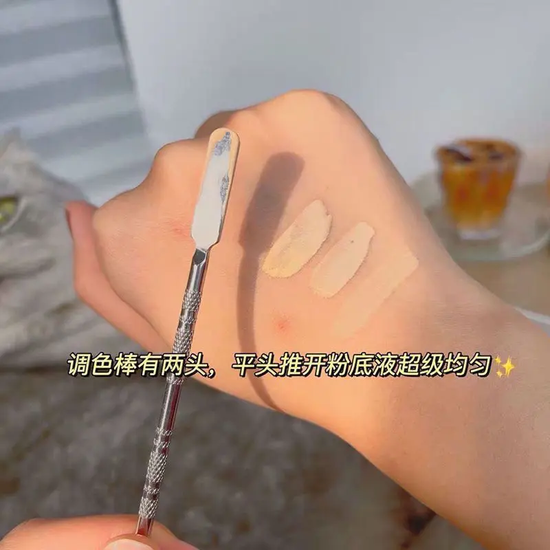 Bảng Màu Kem Nền Dạng Lỏng, Bảng Màu Trang Điểm, Dành Cho Nghệ Sĩ Trang Điểm, Khuôn Xúc Kem Nền Trộn Vòng Trang Điểm Đặc Biệt, Cấp Độ Chuyên Nghiệp, Bao Gồm Xẻng Women Nữ Cosmetic Mỹ Phẩm 6