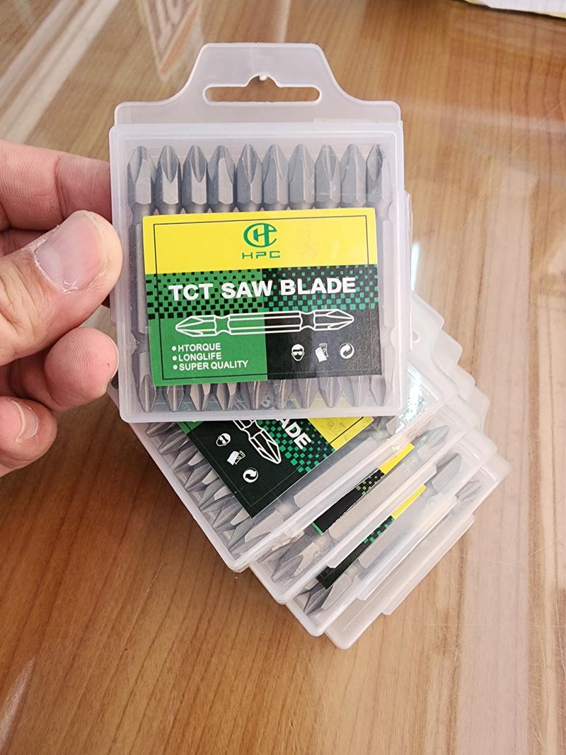 Product Introduction of ดอกไขควง 10ชิ้นแพ็ค เหล็กแข็ง หัวแฉก 2 ด้าน ยิงสกรู  TCT SAW BLADE  65 mm 6