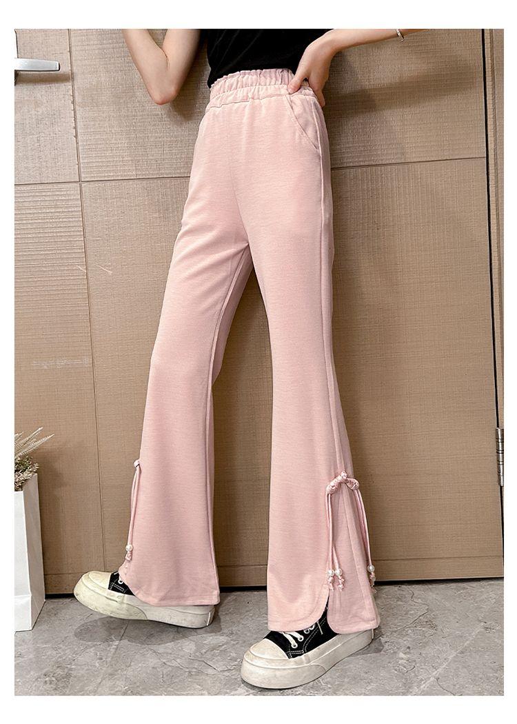 Product Introduction of Quần Dài Ống Loe Phong Cách Phương Tây, Cho Bé Gái, Hàng Mới Về Mùa Hè 2024, Quần Legging Trẻ Em Dễ Phối Đồ Thích Hợp Cho Trẻ Em Trung Bình Và Lớn, Ôm Sát Và Mỏng, Quần Dài 13