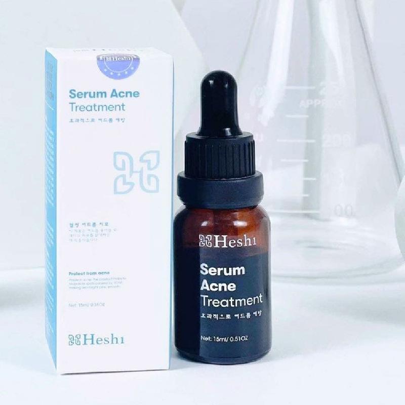 Serum Giảm Mụn Mờ Thâm Heshi, SERUM ACNE TREAMENT Heshi Làm Đẹp Da Chăm Sóc Da Skincare