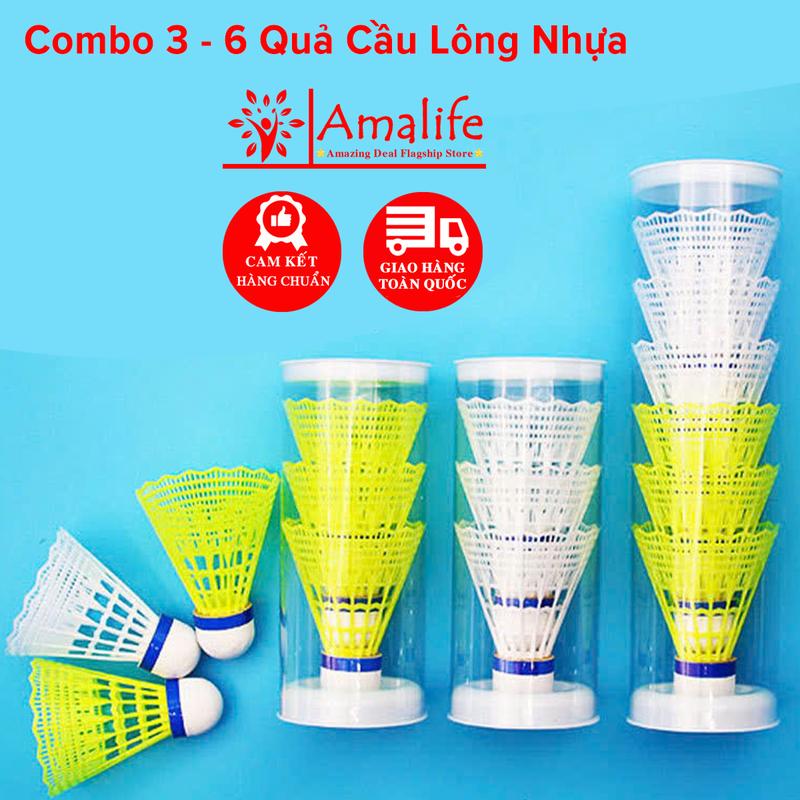 Product Introduction of Bộ 3 - 6 Quả Cầu Lông Nhựa Hãng Amalife Đánh Ngoài trời Bền Đẹp Chọn Màu 2