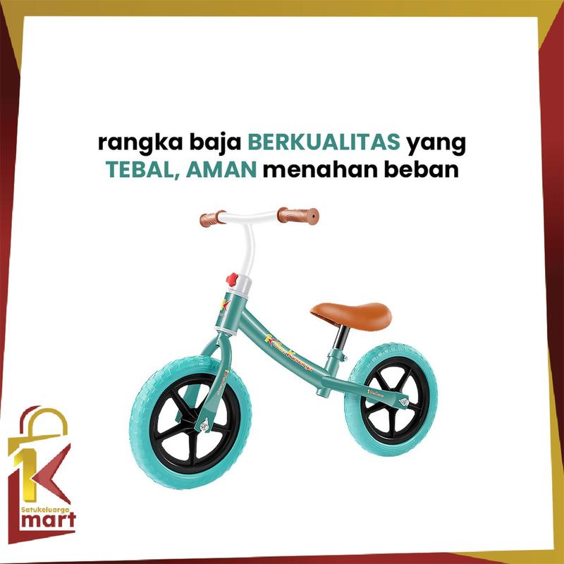 [COD] SM M261 Sepeda Mainan Keseimbangan Anak Roda 2 Tanpa Dayung Sepeda Anak Kado Beraneka warna 2
