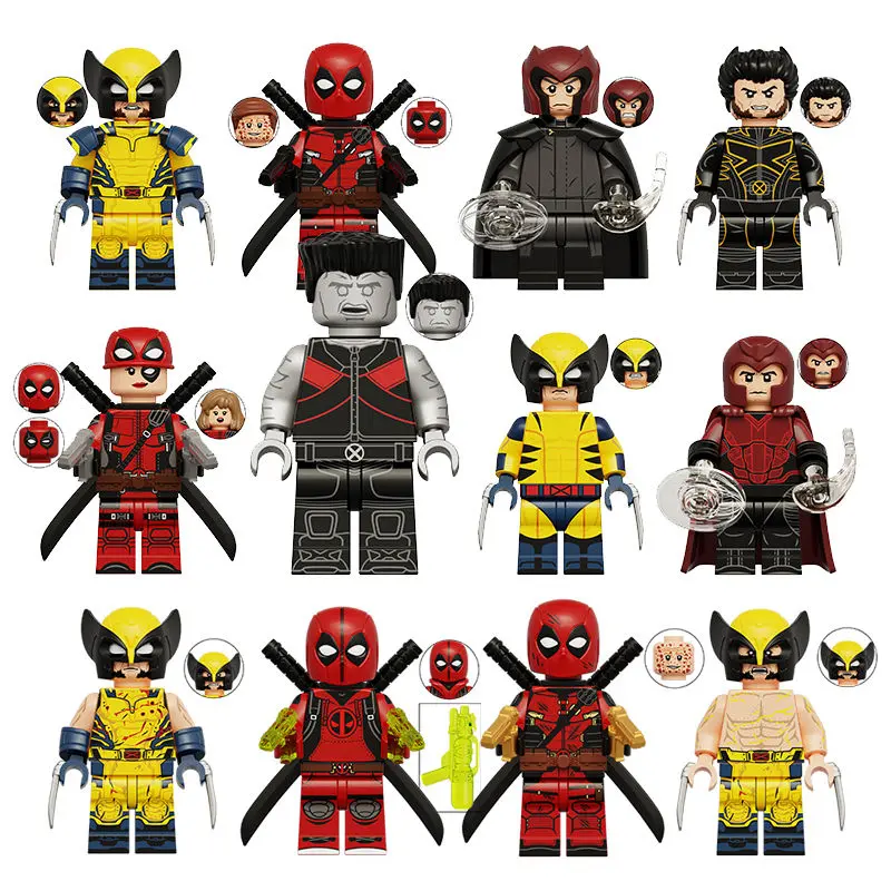 Mô Hình Nhỏ Tương Thích Với LEGO Deadpool Và Wolverine, Nhân Vật Nhỏ Phim 3, Tượng Nhỏ Truyện Tranh, Búp Bê Nhỏ Đồ Chơi Khối Xây Dựng Cầm Tay, Đánh Giá Tích Cực 1238, Thích Hợp Cho Năm 2025