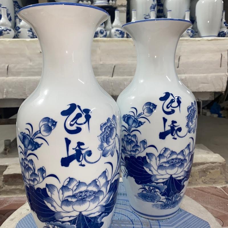 Lọ lộc bình 30-35cm (1 đôi) bát tràng Decor gốm gốm