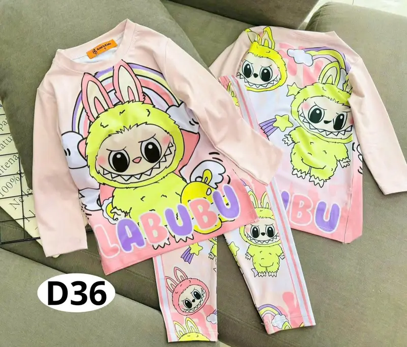 Combo dài tay bé gái chất vải mè thái (Shop đã tăng Size các Mẹ hạn chế trừ hao) quần áo trẻ em quần áo bé gái 3