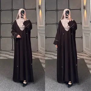 DFM - Zulfa Abaya (Exclusif) Dress Series Tanpa Hijab Bahan Sabrina Anti UV Abaya Kaftan Gamis Terbaru By DFM
