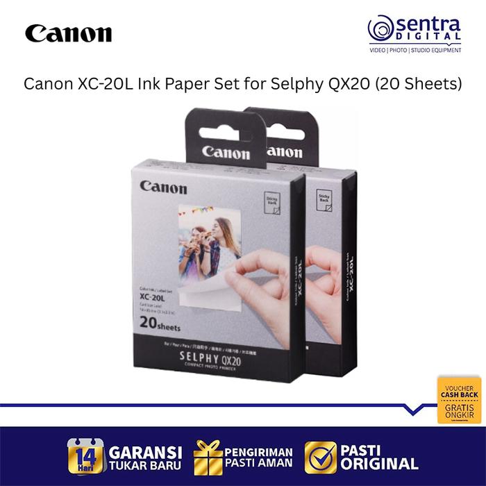 Gambar Canon XC-20L Refill Ink Paper Set for Selphy QX20 - 20 sheets dari Sentra Digital Kota Surabaya Tokopedia