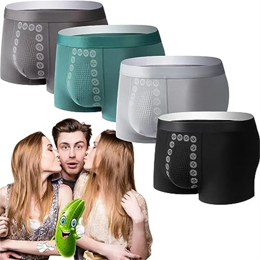 Elastic Energy Field Therapy Men's Underwear Fashion Breathable Long Lasting Men's Boxer Polyester Fibre Magnetic Therapy Men's Underwear for Men Magneticfit EFT Energy-field-therapy Men's Underwear,Lasting Slim Briefs hand wash briefs Menswear Overall