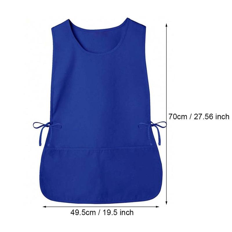 Product Introduction of Mixed Color Hairdresser Apron, 2 Counts Solid Color Tie Side Vest Apron, Salon Work Apron 12