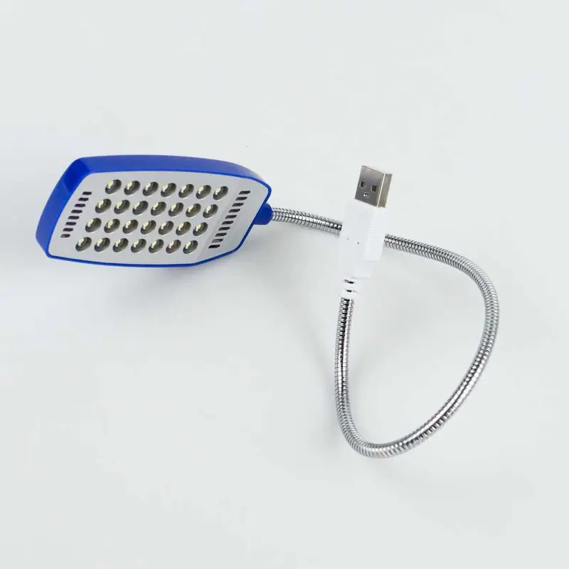 Lampu Baca Mini 28 LED USB Cool White 1.5W Saklar On/Off 2