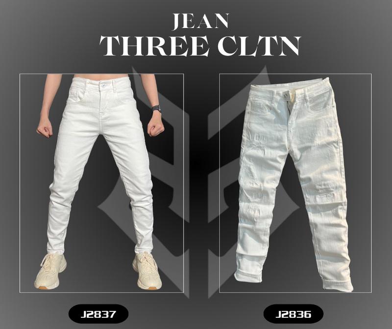 [2 Mẫu Quần Jean Nam J2836 - J2837] Quần Jean Nam Trắng Chất DENIM Trơn - Rách Mẫu Mới Menswear Pants