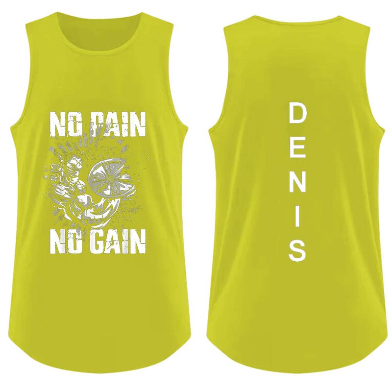 Product Introduction of 2025New Multicolor Men's camisole, fashionable and personalized outerwear for outings, exercise and fitness, comfortable, quick-drying and breathable with letter print and personalized patterns. 8