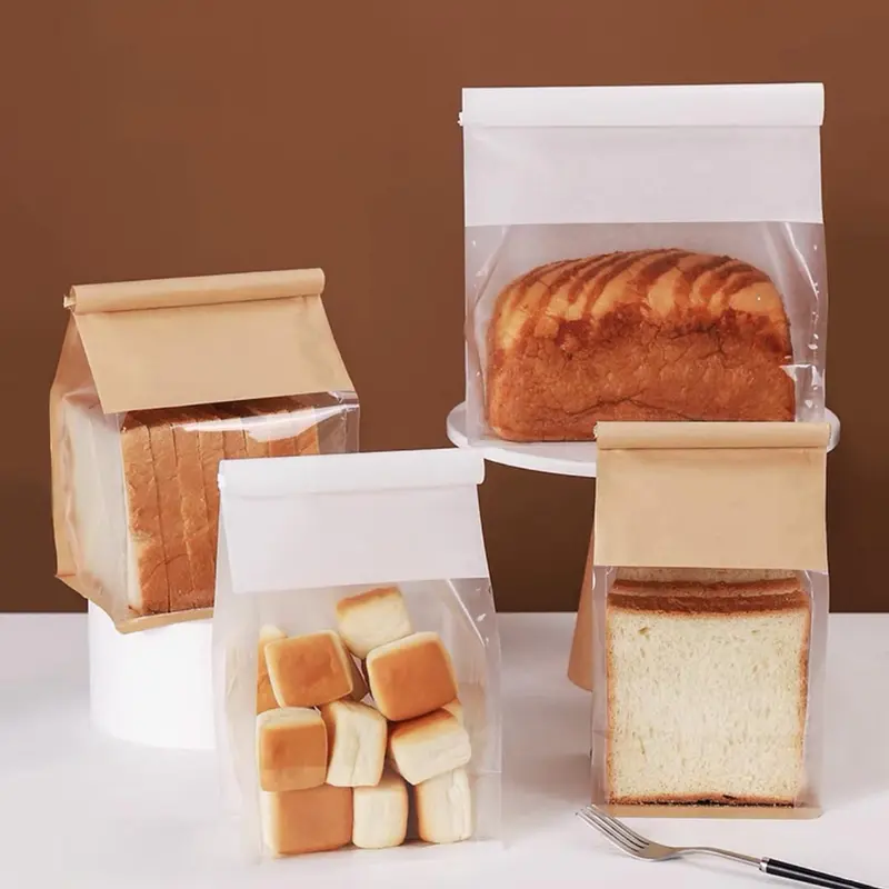 [10 PCS] Kemasan Roti Tawar Clip Toast Bag Plastik Kantong Roti Tawar Cookies Donat Croissant Klip 0