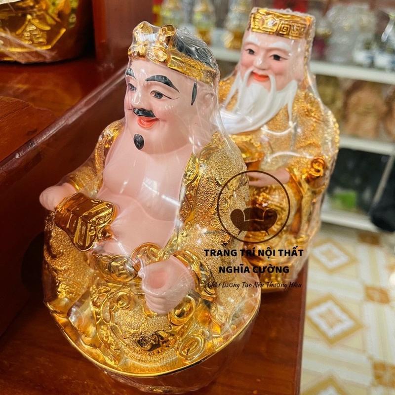 Cặp Thần Tài - Thổ Địa 3 kích cỡ kim sa vàng  FREESHIP 5