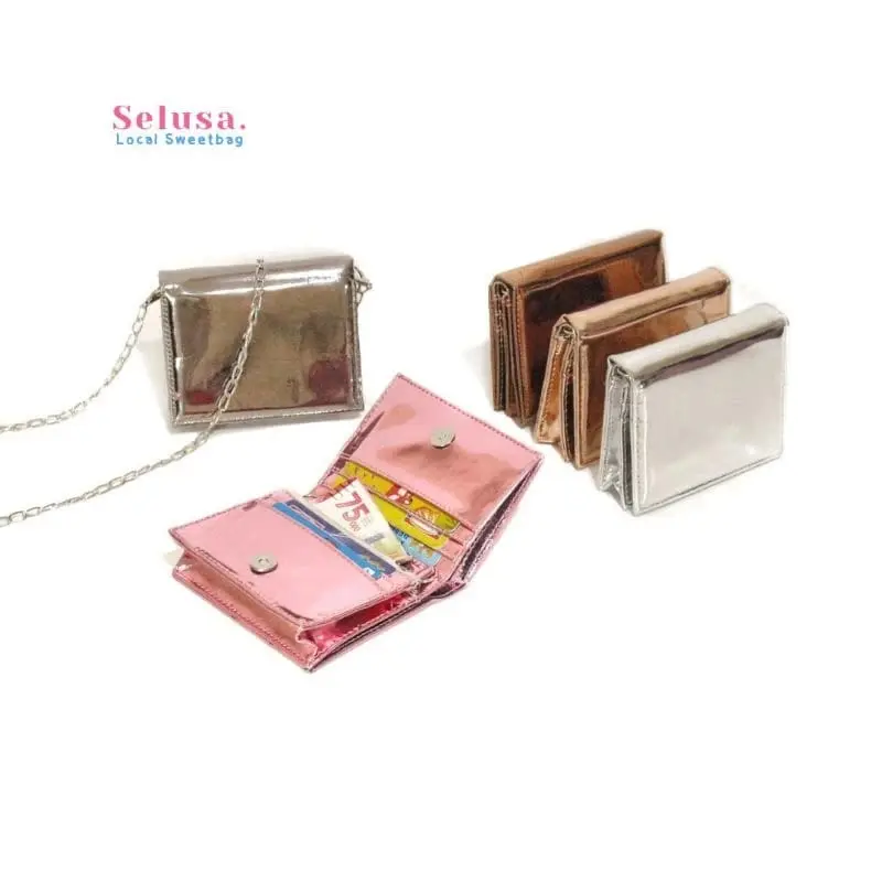 SELUSA POSSIE SLING WALLET HOLOGRAM (Free Exclusive Hard Box) | Dompet Slingbag Hologram Dompet Card