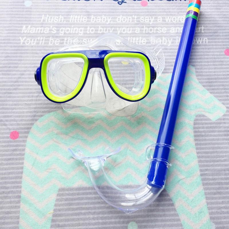 Bộ Ống Thở Cho Trẻ Em, Mặt Nạ Lặn Với Kính Bơi, Kính Dụng Cụ Ống Snorkels Khô, Thích Hợp Cho Trẻ Em, Thiết Bị Lặn 0
