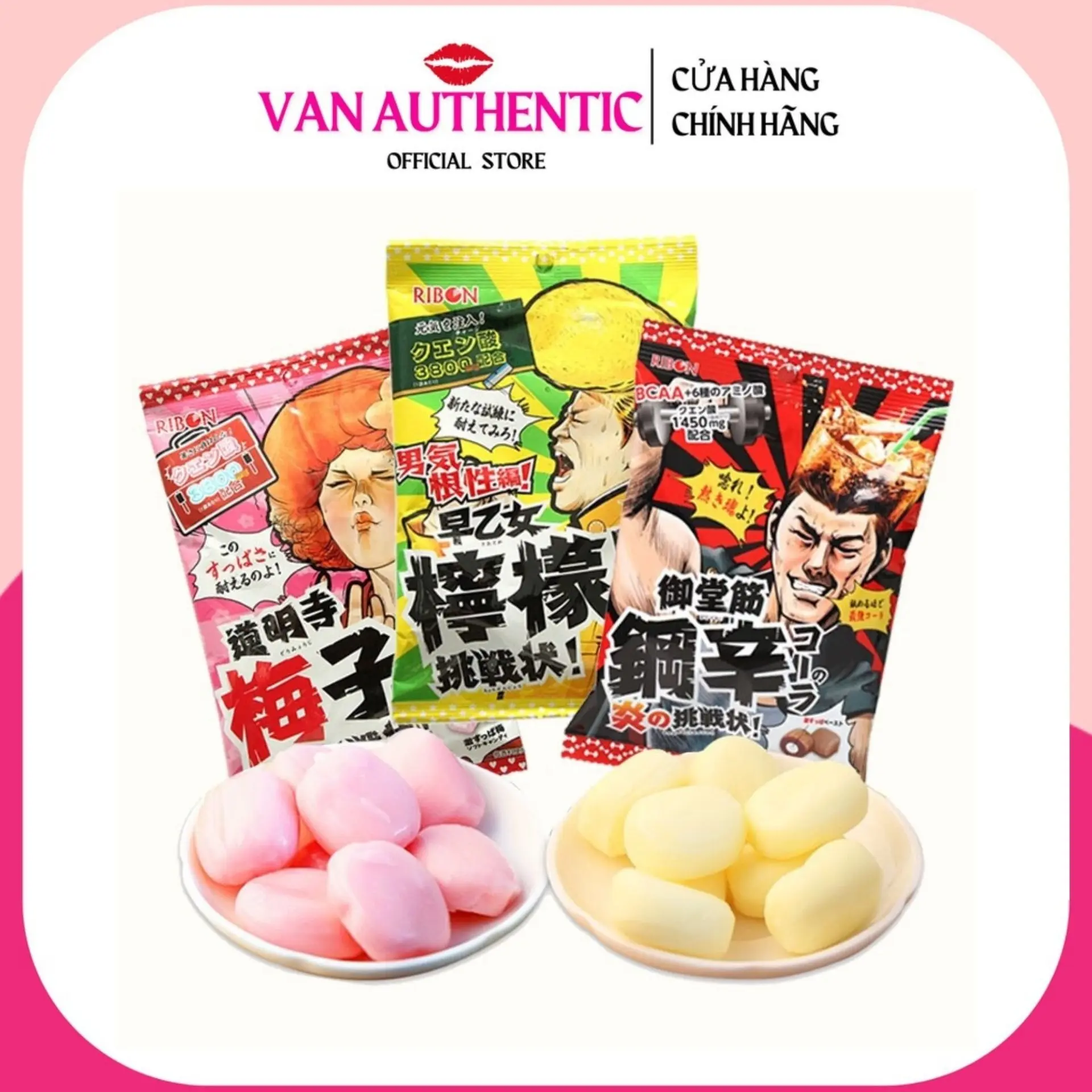 Kẹo siêu chua Ribon gói 70g Nhật Bản