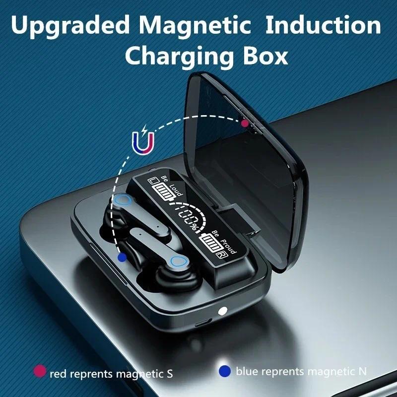 Tai Nghe Nhét Tai Nghe TWS, M19, M10, Điều Khiển Cảm Ứng Thông Minh, Không Dây, Tương Thích Bluetooth, Chống Nước, Màn Hình LED, Có Mic Earphone 4