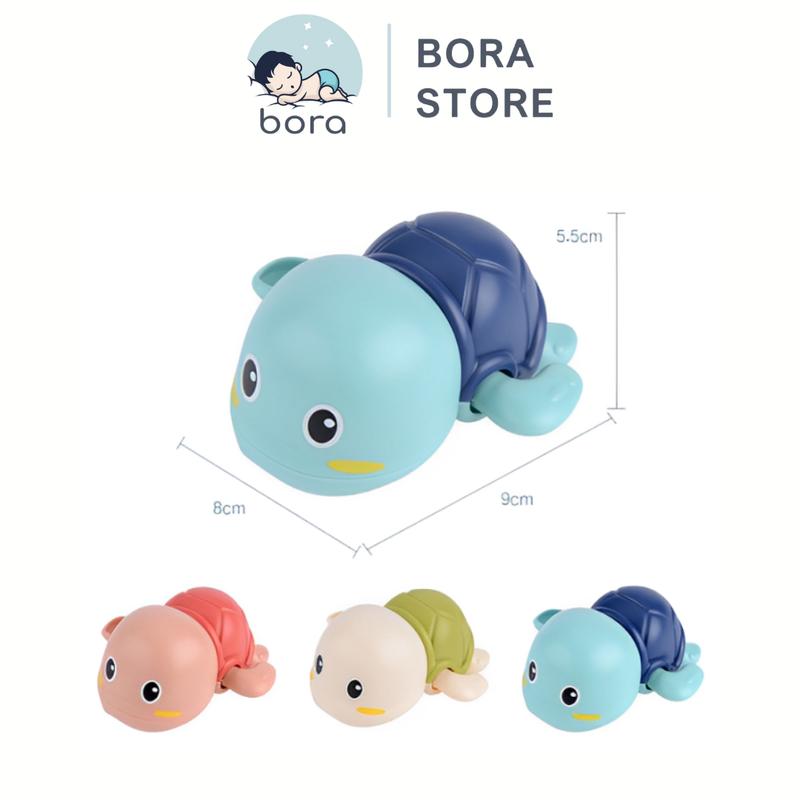 Rùa con tự bơi trong nước Tự bơi khi lên cót giúp bé thích thú khi tắm