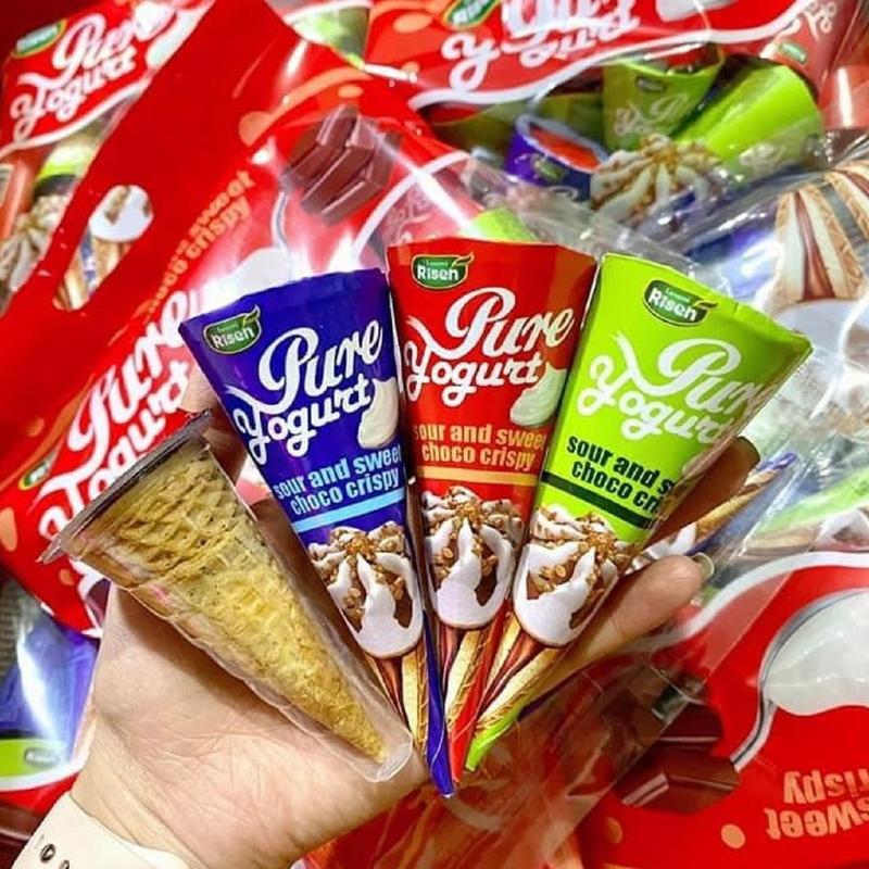 Bánh ốc quế nhân kem socola Mỹ - 320g