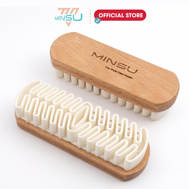 Bàn Chải Cao Su Non MINSU M2422 Chuyên Dụng Làm Sạch Gìay Da Lộn
