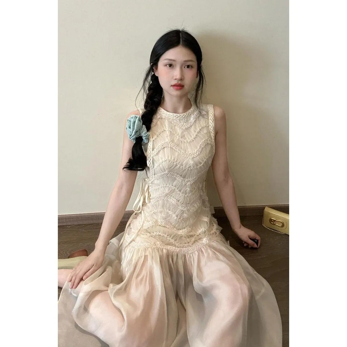 Váy dài Không Tay Phong Cách Pháp, Váy Vest Nữ Trưởng Thành Váy Mỏng Cao Cấp, Thích Hợp Cho Mùa Hè, Hàng Mới Về 2025, 20252025