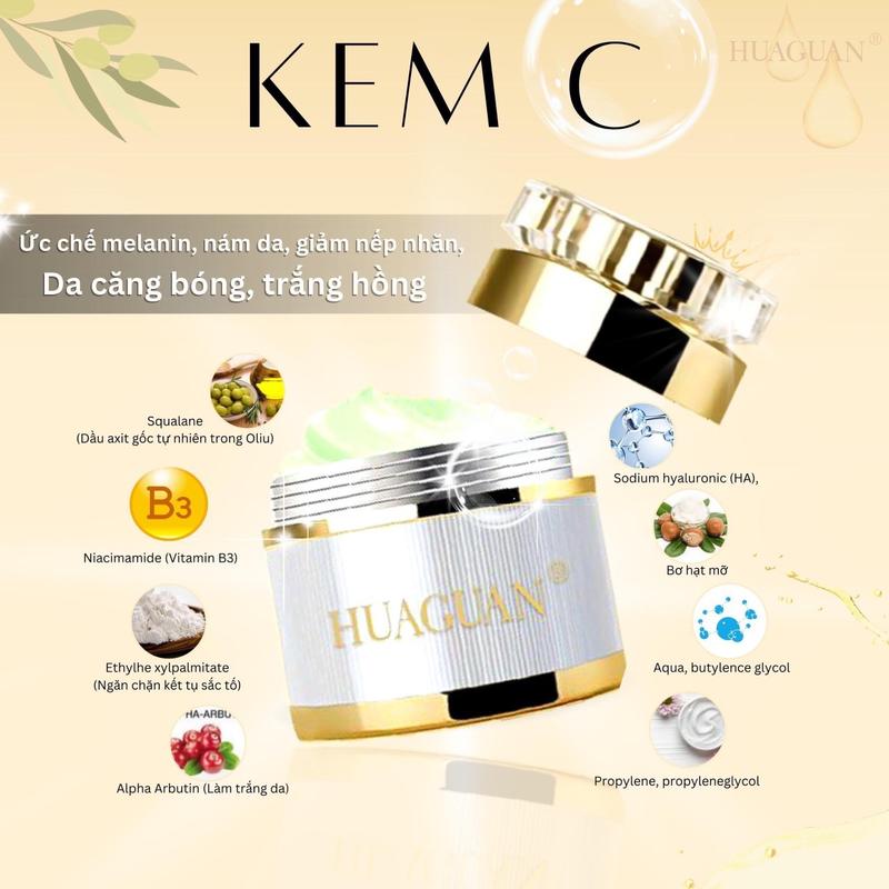 Product Introduction of Mờ Nám Tàn Nhang Đồi Mồi Huaguan đêm 1