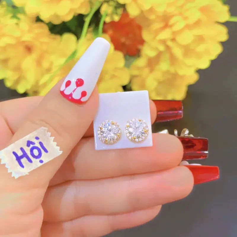 Bông tai hội  M38 thiết kế lovely mang lại sự sang tinh tế chị em khi đi chơi tiệc sang Voi Hoa Khuyên Tai