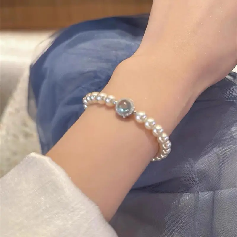 สร้อยข้อมือมุกเทียม หรูหรา ราคาไม่แพง ดีไซน์เฉพาะ เน้นความยุติธรรมและความมั่งคั่ง