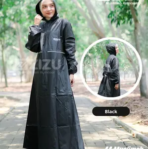 Jas Hujan Gamis Muslimah By Zizu Bahan PVC