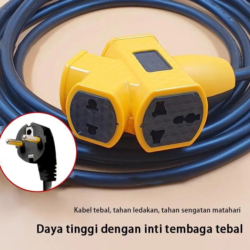 【Stok Lokal Ready】 Kawat & Kabel Listrik Gulungan Roll Dengan Saklar 30/20/10/5/3 Meter Sambungan Listrik Kabel Roll Kontra Arde Kabel Ekstensi Extension Cord Mendukung Kendaraan Listrik, Kabel Sambungan Multi Fungsi /Colokan Kabel Listrik /,Steker Kabel 7