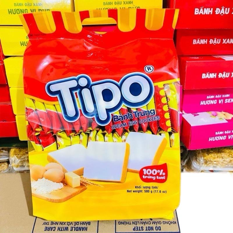 Bánh TIPO trứng vị kem sữa túi 500gr.