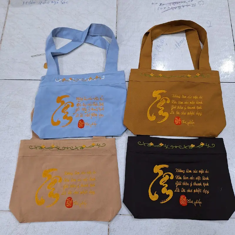 Túi vải. giỏ đi chùa Size lớn 7