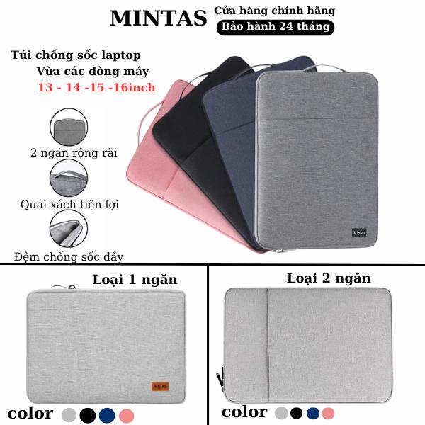 Túi chống sốc đựng laptop đệm dầy chống sốc chống chầy xước bảo vệ laptop. Túi đựng laptop chống thấm nước MINTAS
