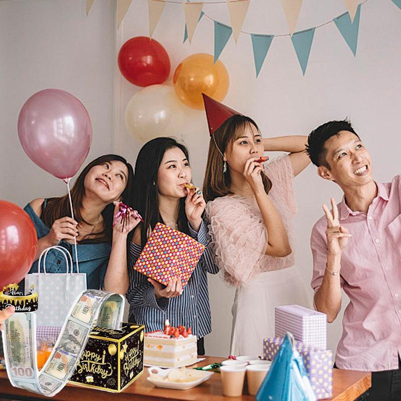 Product Introduction of Hộp giấy rút tiền sinh nhật, 1 CÁI, thiết kế vui vẻ, hộp bất ngờ 26