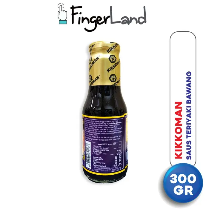 KIKKOMAN Garlic Teriyaki Sauce 300 gram Saus Teriyaki Bawang 2