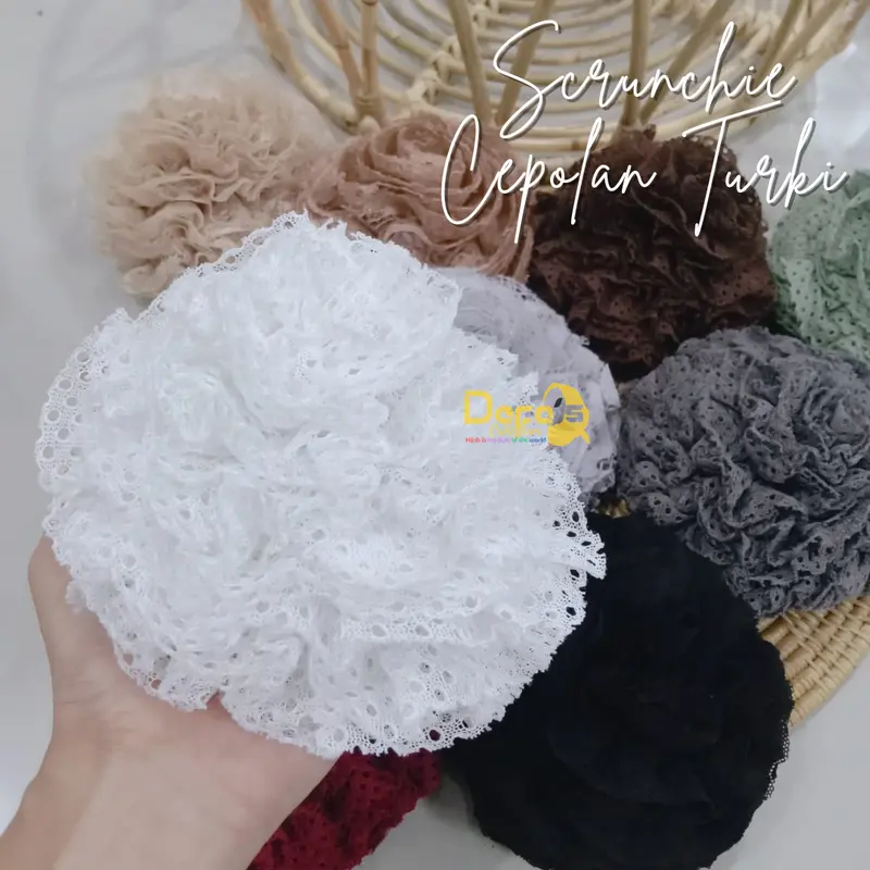cepol konde rambut kerucut ubur-ubur mawar  hijab kerudung wanita wisuda cantik jumbo premium 2