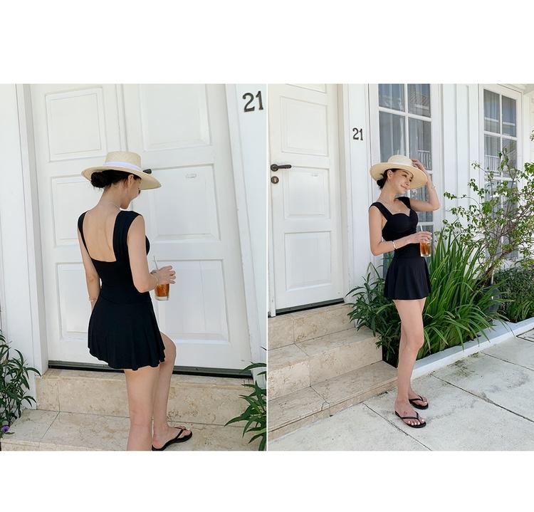 Product Introduction of Korean Style One Piece Swimwear Women Swimdress Push Up Swimsuit High Quality Bathing Suit sexy Monokini Beachwear 17