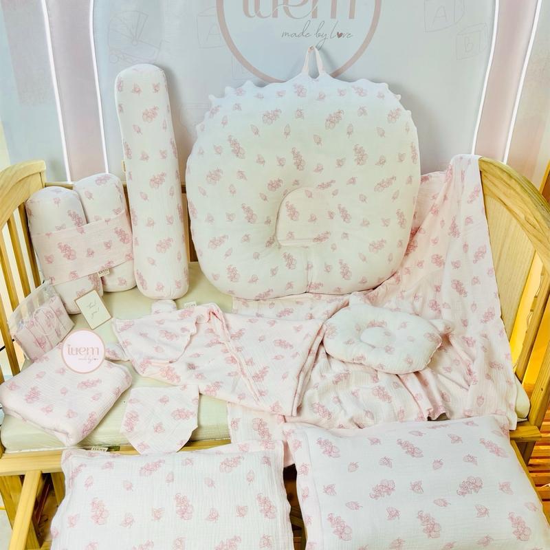 iuem các mẫu vỏ gối nhà iuem, vỏ xô muslin, thoáng nhé, có vỏ các loại gối đầu, gối ôm, gối chặn và gối chống trào