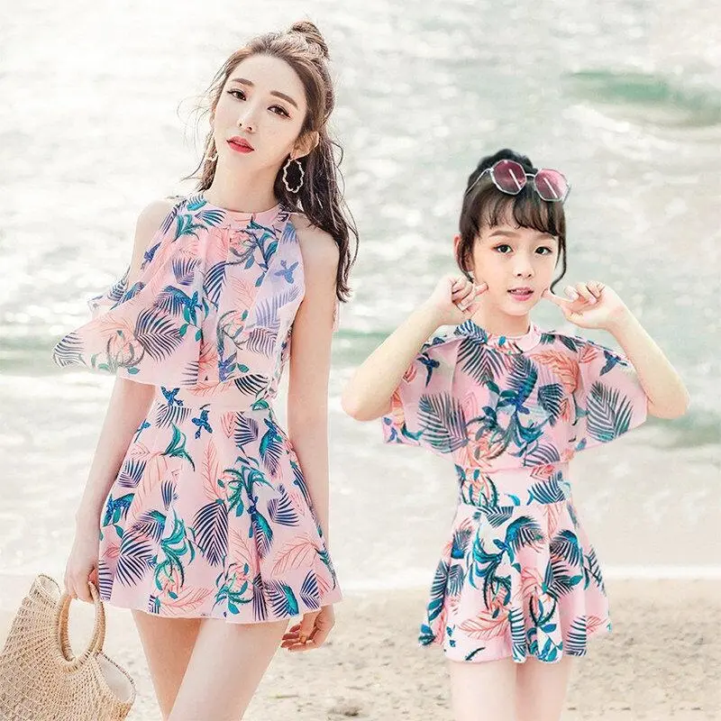Váy Bơi, Phong Cách Bảo Thủ, Dành Cho Mẹ Và Trẻ Em, Thích Hợp Cho Các Bữa Tiệc Bữa Tiệc, Thiết Kế Bụng, Dành Cho Bé Mặc Làm Mẹ