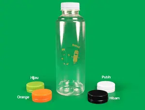 (ISI 100 PCS!) Botol Plastik Almond 250ml (FREE LAPIS KARDUS KELILING)