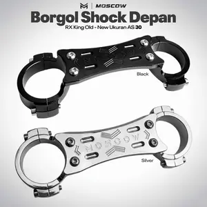 Stabilizer Fork Stabiliser Borgol Shock Depan Pnp Rx King Satria Fu Full Cnc Borgol Skok PNP RX King Borgol Pemanis Skok Depan CNC PNP RX King Original Moscow STABILIZER FORK RXKING OLD NEW SONIC ORIGINAL STABILISER SHOCK DEPAN GEMBOK AS 30