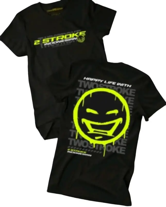2STROKE - KAOS RACING JUMBO 2 STROKE KAOS JUMBO 3XL 4XL 5XL 6XL TERLARIS 2024 Baju Katun Pendek Oblong Nyaman Retro Casual 0