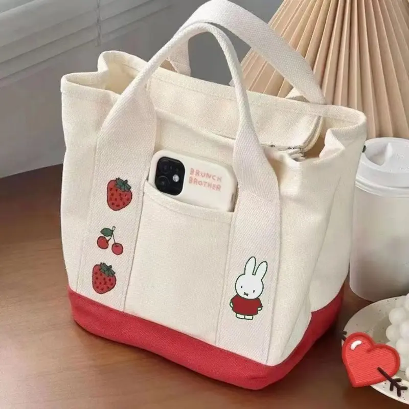 Túi Xách Vải Bố, Dành Cho Nữ, Màu Trơn Sức Chứa Lớn, Thích Hợp Đi Du Lịch, Phong Cách Thường Ngày