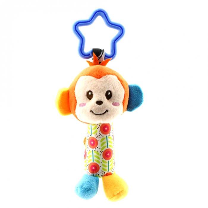 Product Introduction of Newborn Baby Plush Stroller Toys Baby Cartoon Animal Hanging Bell Educational Baby Toys 0-12 Months 5