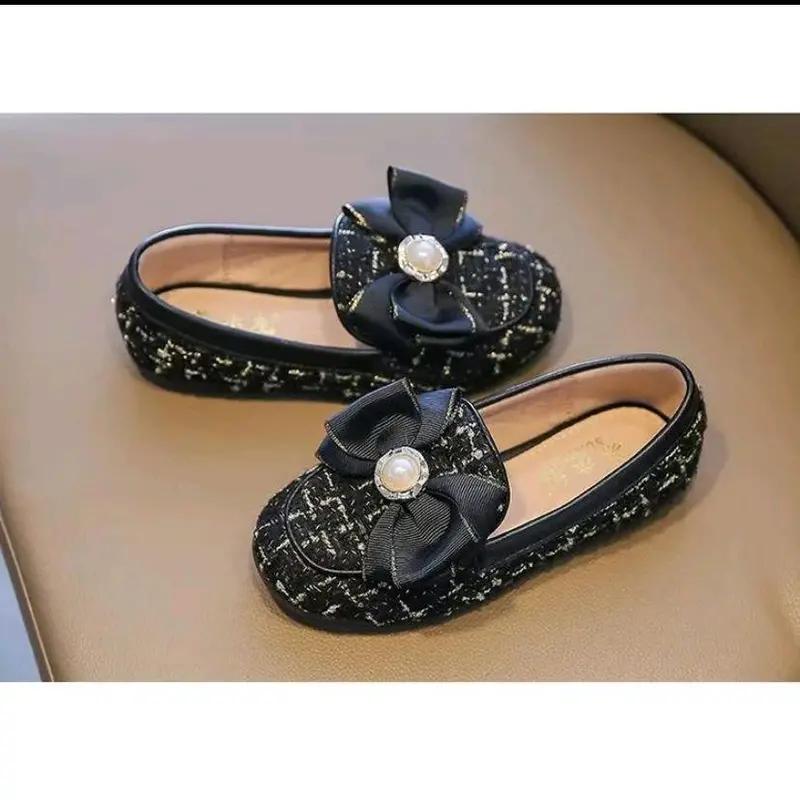 sepatu anak perempuan 2-10 tahun   sepatu balet nyaman dipakai  anak anak sepatu flatshoes anak perempuan motif mutiara sepatu anak cewek model korea 1